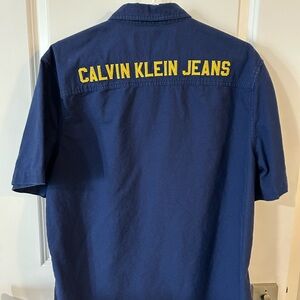 Calvin Klein  Blue Casual Button Down Shirt